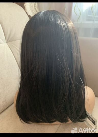 Новый женский парик на сетке шоколад прямой