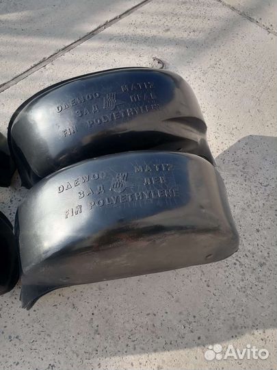 Защита арок на Део Матиз задние