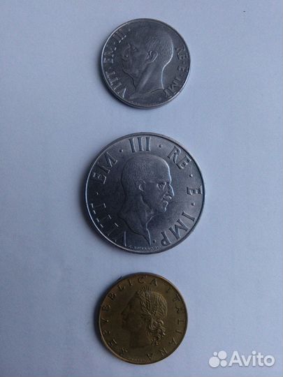 Монеты Италии 20 в