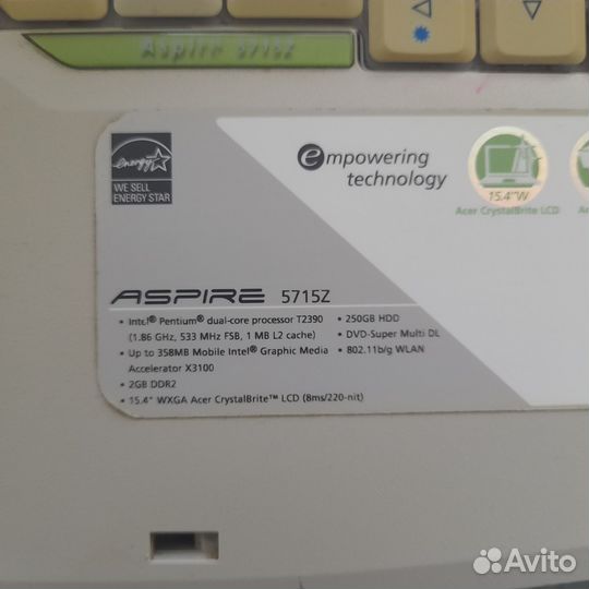 Ноутбук Acer Aspire 5715z