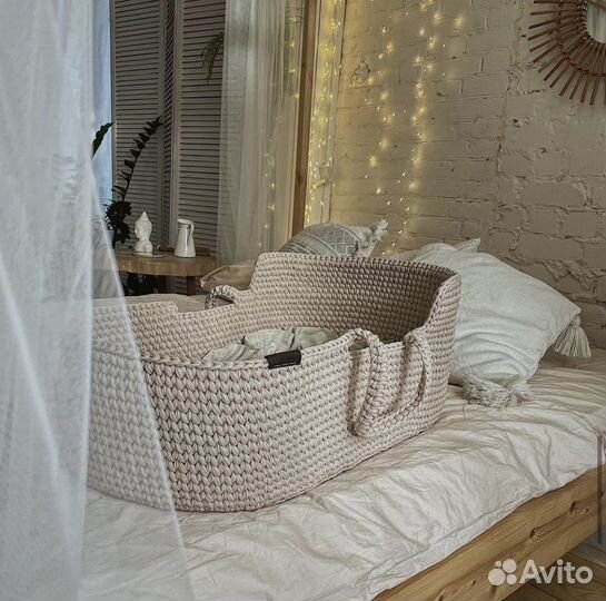 Люлька переноска корзина для новорожденных