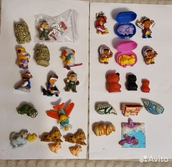 Киндер 90х акулы, бегемотики, слоны и другие