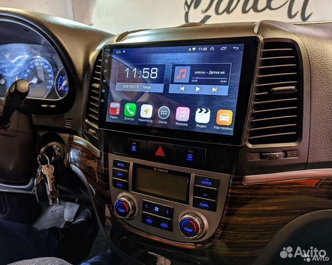 Магнитола Hyundai Santa Fe 2 IPS WiFi Navi