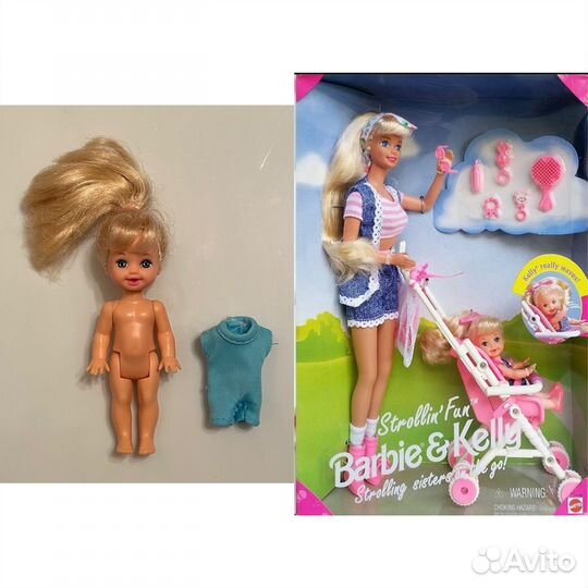 Кукла барби кен Келли strollin' fun barbie&kelly