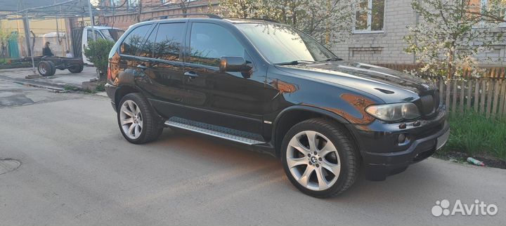 BMW X5 4.8 AT, 2003, битый, 230 000 км