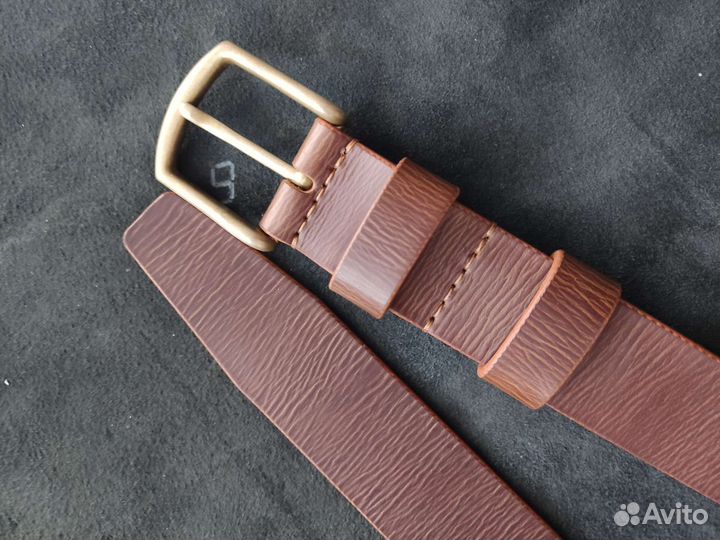 Ремень из натуральной кожи ручной работы