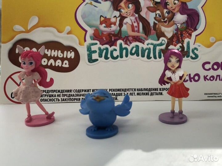 Игрушки чупа чупс Piglette три кота энчантималс