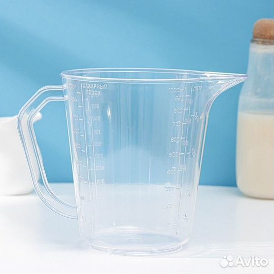 Мерная Кружка 1л Darel plastic цвет прозрачный/ До