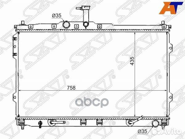 Радиатор Hyundai H1 07-22 / Starex 07-17 HY0013-07