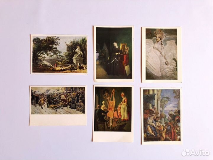 Открытки СССР искусство музеи живопись