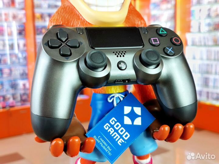 PS4 Геймпад. ver.2. Сталь. Новый