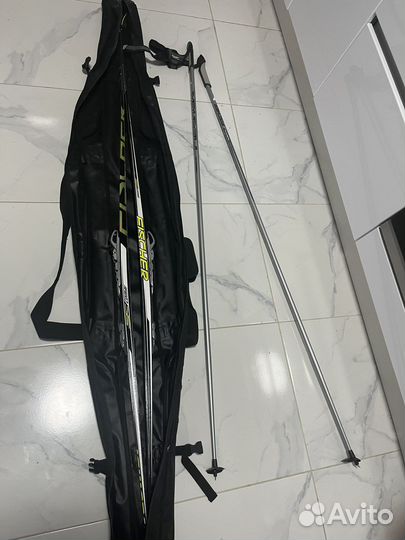 Беговые лыжи fischer SC combi NIS с ботинками