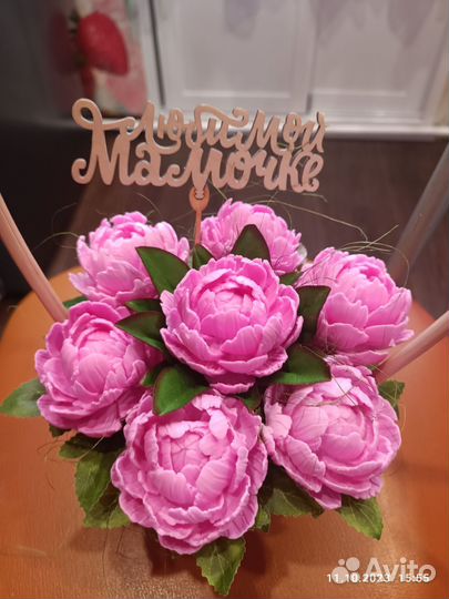 Букет цветов из мыла