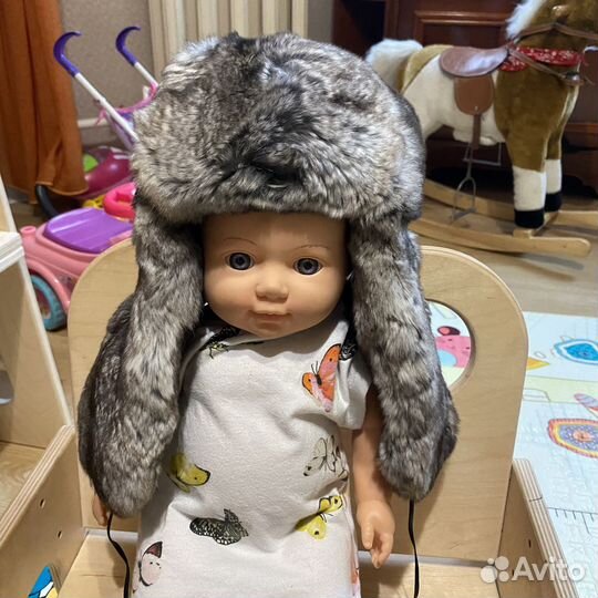 Шапка детская зимняя меховая из шиншиллы