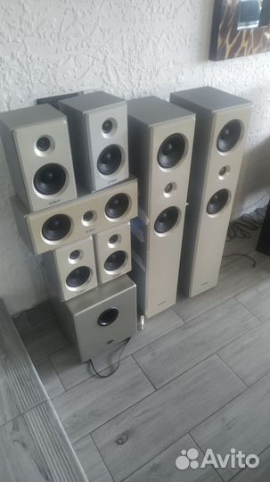 Акустика 7.1, tevion Германия 7 + саб активный