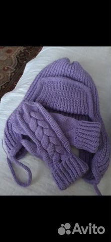 Шапка варежки