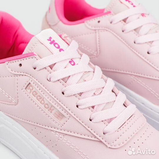 Кеды Reebok Club C Double Geo Pink / White