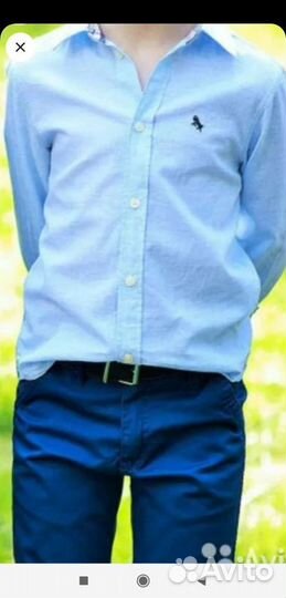 Костюм рубашка hm и брюки 116р