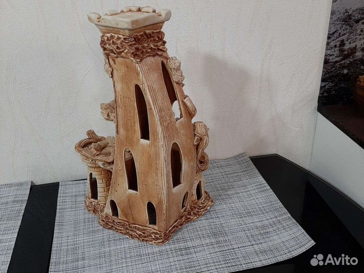 Замок для аквариума,высота 40см,ширина 28 см,новый