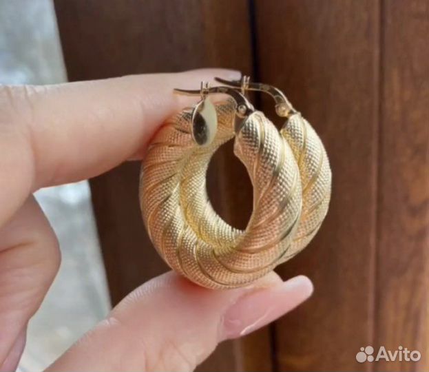 Серьги золотые 585 пробы