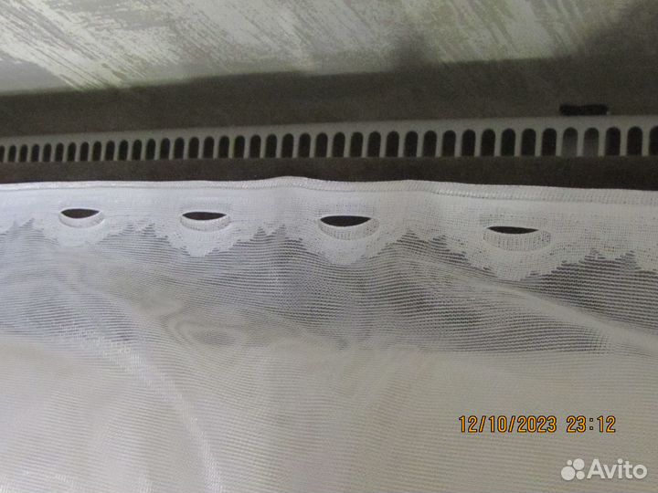 Занавески на кухню, тюль легкая