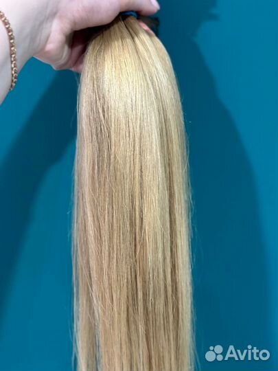 Волосы 53 см для наращивания бу русые