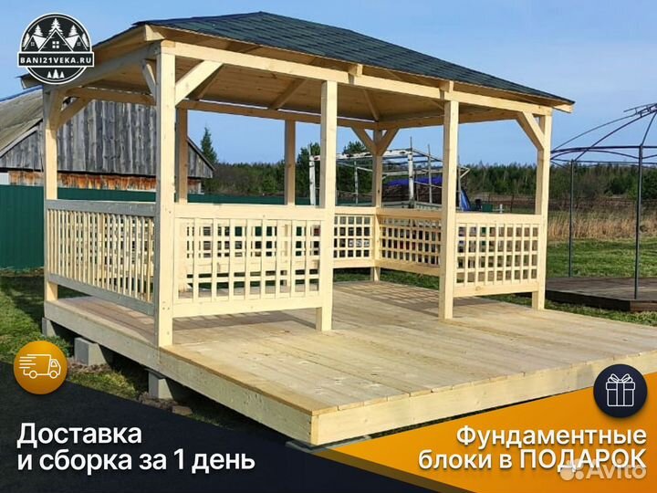 Беседка для дачи. Доставка