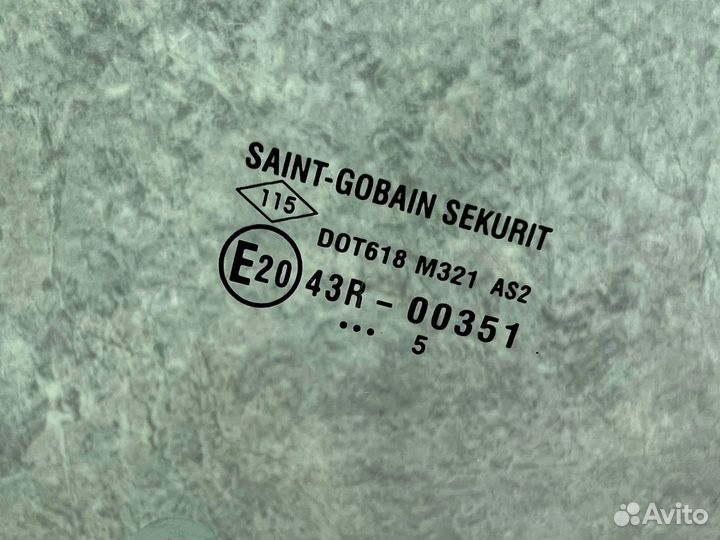 Стекло двери задней правой Renault Sandero 2 2015