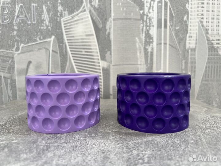 Пара гипсовых кашпо