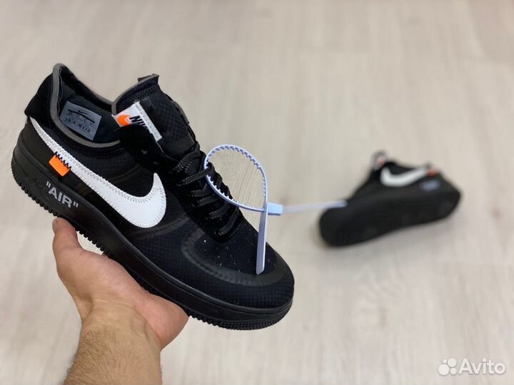 Кроссовки Nike Air Force 1 Off-White Black (41-45)