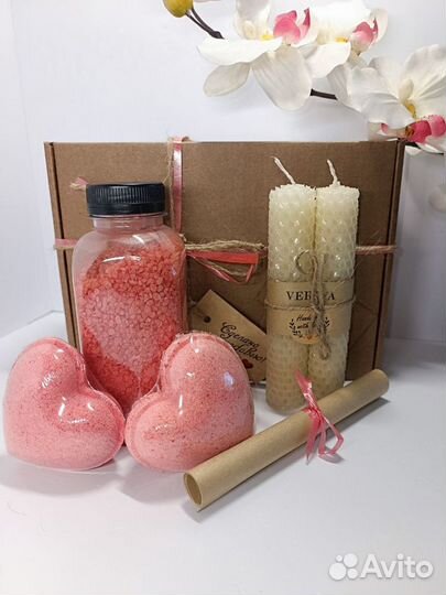 Подарочный набор женский Бомбочки и соль для ванн