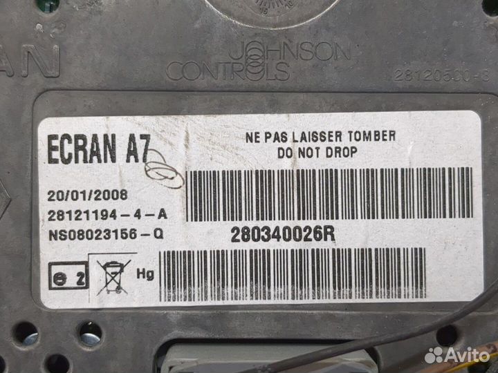 Дисплей компьютера Renault Laguna 3 2009, 2008