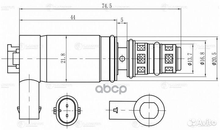 Клапан регулирующий компрессора lccv2103 luzar