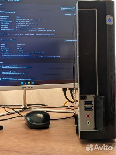 Мини Игровой пк ITX Ryzen 5