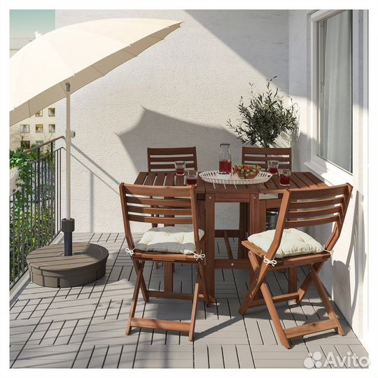 Новый садовый складной стул IKEA Эпларо