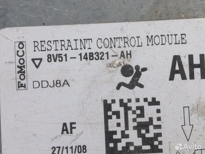 Блок управления airbag Ford Fiesta 6 купе 2010