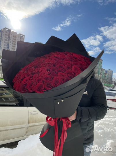 101 роза 70 см