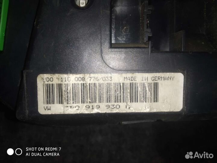 VW Passat B5 1.8T USA панель щиток приборов