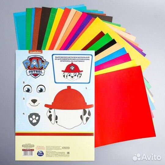 Набор А4 10л цв одност немел картона и 16л цв