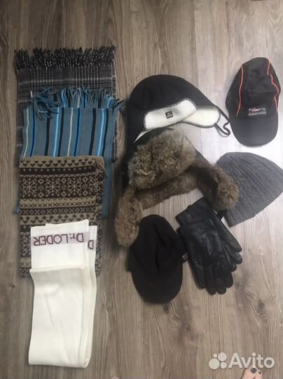 Шапки шарфы бейсболки перчатки мужские