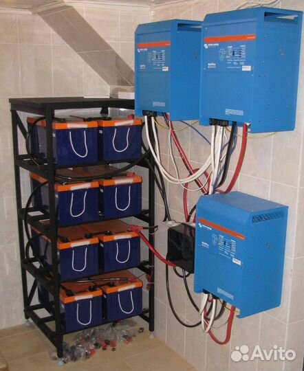 Монтаж ибп, солнечных панелей и генераторов с авр