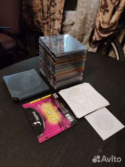 Коробки и конверты для CD дисков slim бу