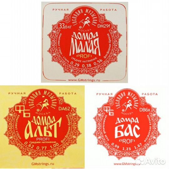Струны для домры Господин Музыкант