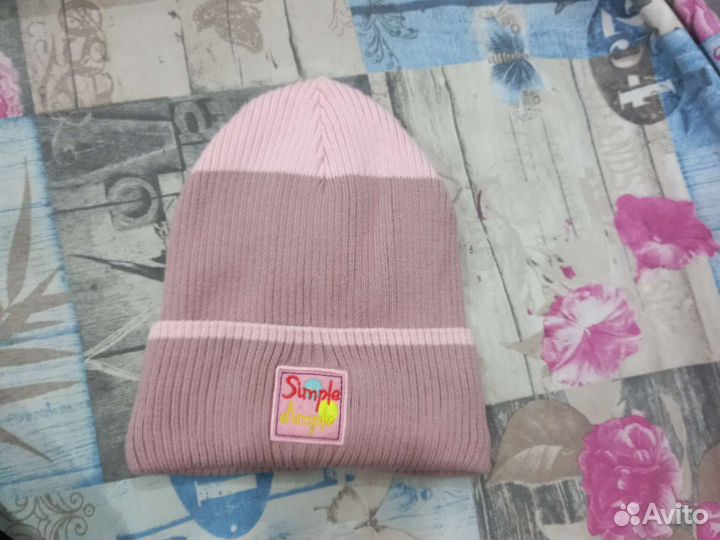 Детская шапка для девочек от 3 до 7 лет