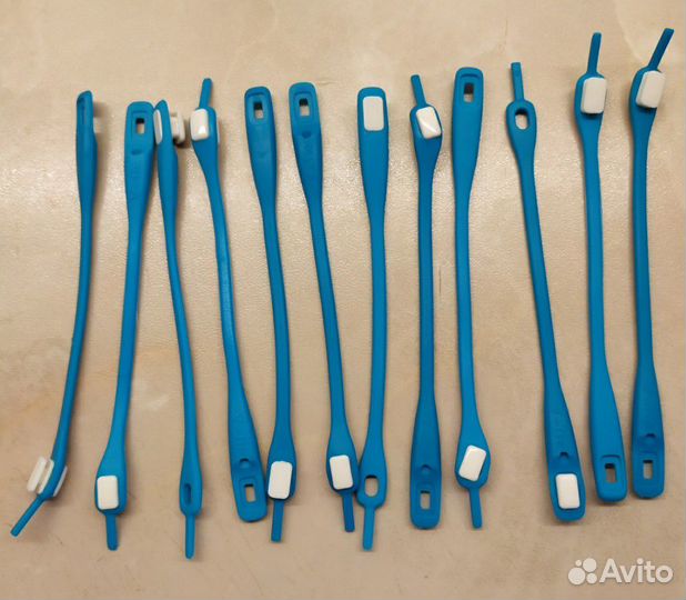 Силиконовые шнурки 12шт