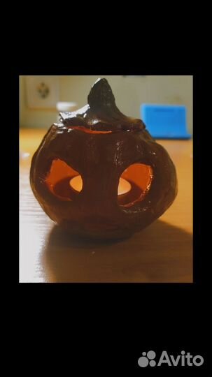 Подсвечник в виде тыквы