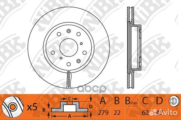 Диск тормозной suzuki SX4 1.6 2009 - suzuki S