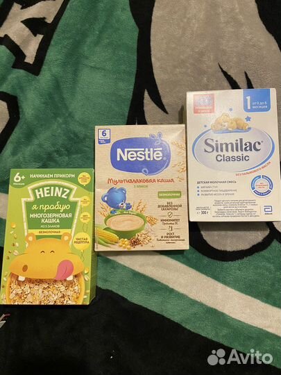 Смесь для кормления, каша детская