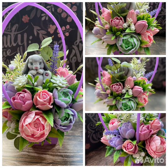 Букеты,мыло ручной работы