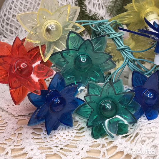 Елочная новогодняя гирлянда СССР